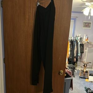 Elegant Black Charcoal Gray, Mauve (pink) Women's pants 3 pairs of pants